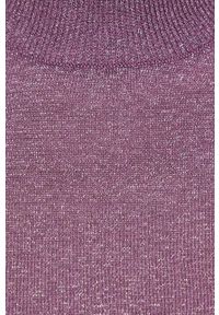 Silvian Heach sweter damski kolor fioletowy lekki z półgolfem. Kolor: fioletowy. Materiał: materiał. Długość rękawa: długi rękaw. Długość: długie #4