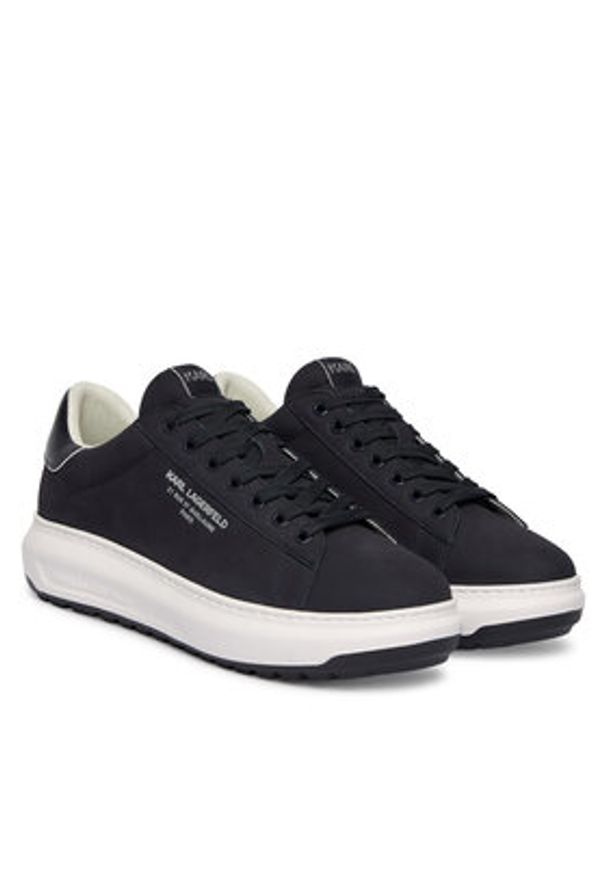 Karl Lagerfeld - KARL LAGERFELD Sneakersy Kapri Lug KL57522 Granatowy. Kolor: niebieski. Materiał: nubuk, skóra
