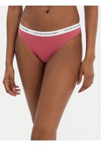 TOMMY HILFIGER - Tommy Hilfiger Stringi UW0UW05875 Różowy. Kolor: różowy. Materiał: bawełna #1