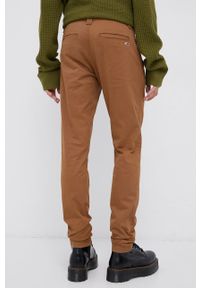 Tommy Jeans Spodnie męskie kolor brązowy dopasowane. Kolor: brązowy. Materiał: tkanina, bawełna #2