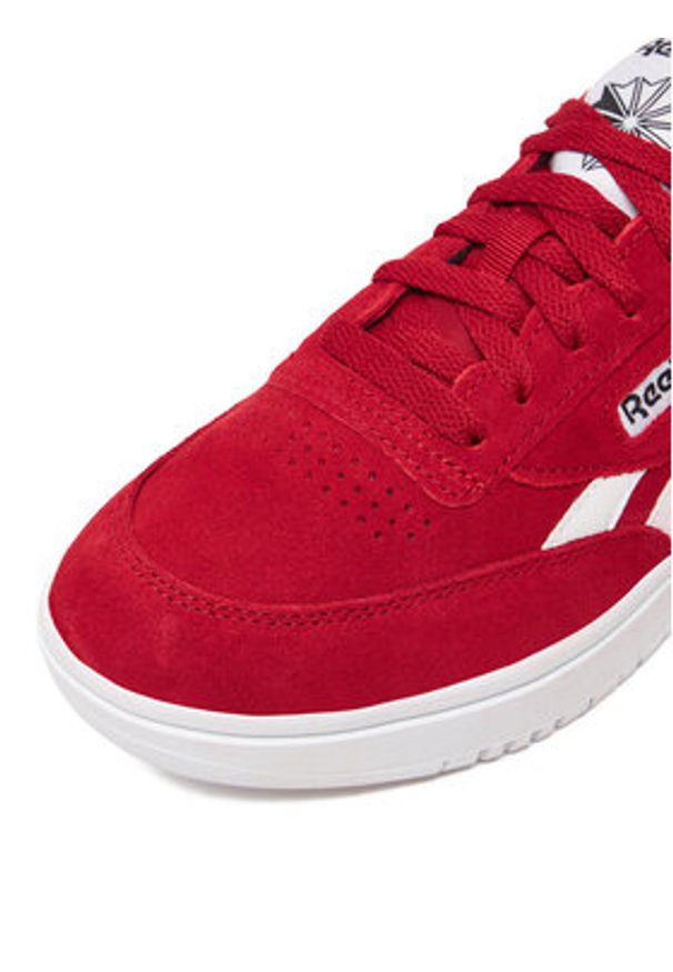 Reebok Sneakersy EO-CLUB C DOUBLE REVENGE 100229521 Bordowy. Kolor: czerwony. Materiał: zamsz, skóra. Model: Reebok Club