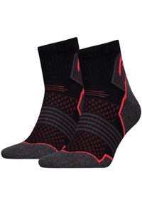 Head - Oddychające unisex skarpetki trekkingowe - 2 pary Rozmiar 43-46. Kolor: czarny. Materiał: poliester, elastan, poliamid, bawełna. Sport: outdoor