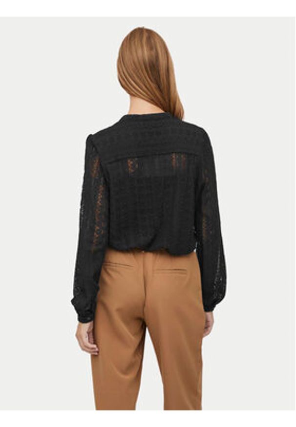 Vila Koszula Chikka 14082977 Czarny Regular Fit. Kolor: czarny. Materiał: syntetyk