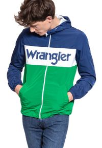 Wrangler - KURTKA WRANGLER WALLY WINDBREAKER BLUE DEPTHS W4707V9JY. Kolor: zielony #9