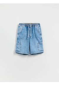 Reserved - Jeansowe szorty - niebieski. Kolor: niebieski. Materiał: jeans #1