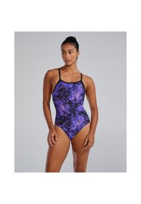 Strój pływacki damski TYR Diamondfit Swimsuit - Radiant Flare. Kolor: fioletowy