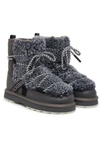 EMU Australia Śniegowce Blurred Teddy W13196 Szary. Kolor: szary. Materiał: skóra #3