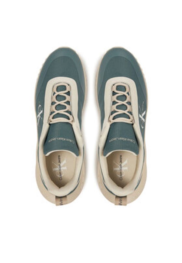 Calvin Klein Jeans Sneakersy Eva Runner Low Lace Ml Mix YM0YM00968 Niebieski. Kolor: niebieski. Materiał: materiał
