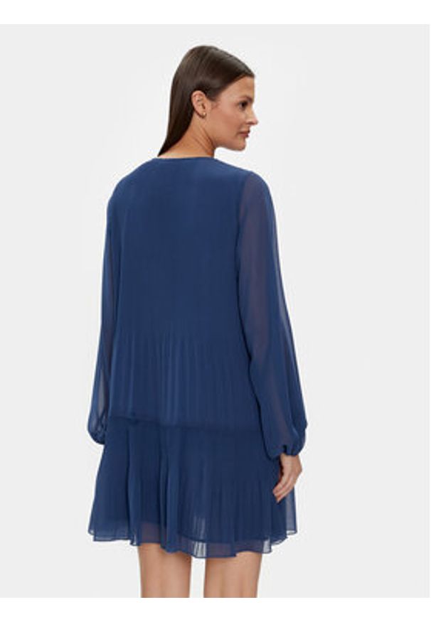 Liu Jo Sukienka codzienna MA4106 T5975 Granatowy Regular Fit. Okazja: na co dzień. Kolor: niebieski. Materiał: syntetyk. Typ sukienki: proste. Styl: casual