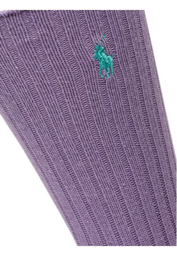 Polo Ralph Lauren Skarpety wysokie unisex 449915908044 Fioletowy. Kolor: fioletowy. Materiał: bawełna, materiał