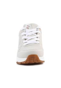 skechers - Buty do chodzenia damskie Skechers Uno Gen1. Zapięcie: sznurówki. Kolor: szary. Materiał: materiał, syntetyk. Szerokość cholewki: normalna. Sport: turystyka piesza