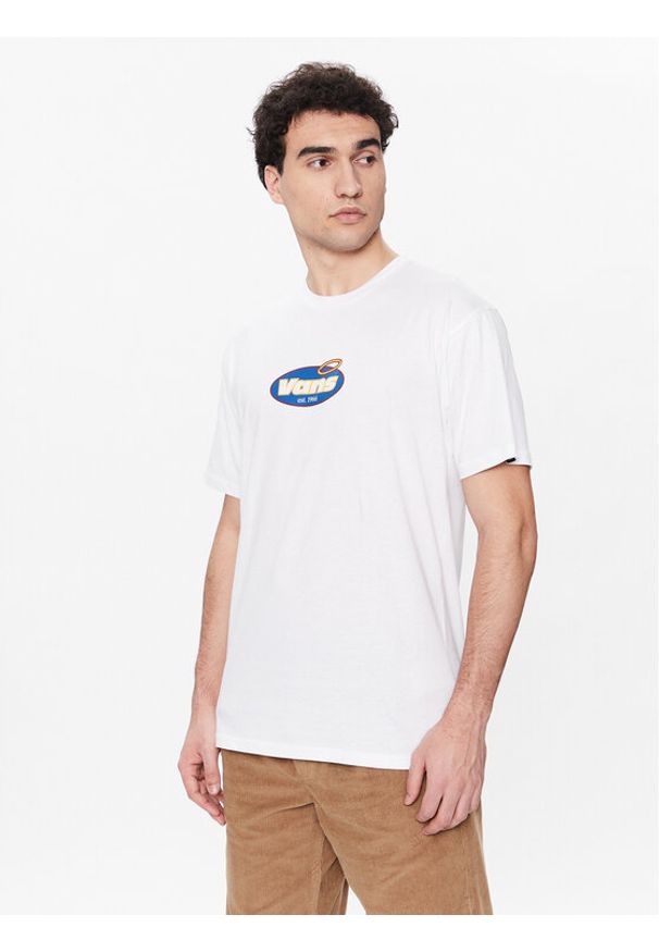 Vans T-Shirt Perfect Halo VN00003P Biały Classic Fit. Kolor: biały. Materiał: bawełna