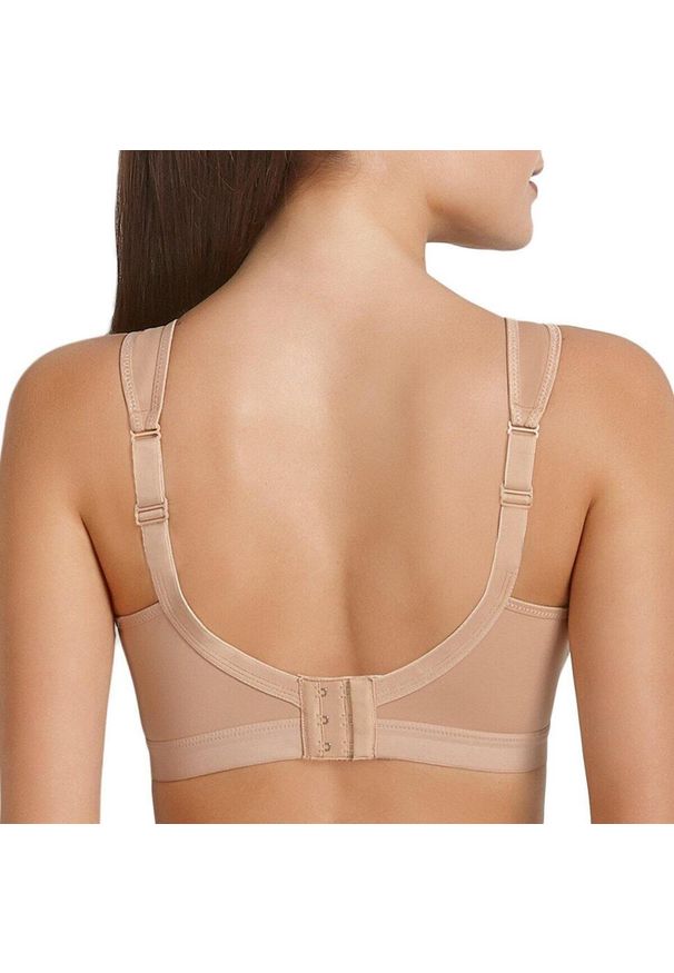 ANITA ACTIVE - Stanik fitness cardio Light & Firm. Kolor: beżowy. Materiał: poliamid, elastan. Sport: fitness