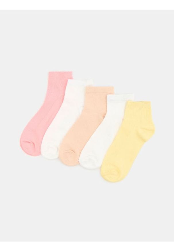 Sinsay - Bawełniane skarpetki 5 pack - wielobarwny. Materiał: bawełna