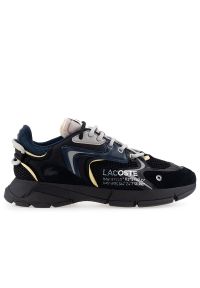 Buty Lacoste L003 Neo 123 1 SMA 745SMA0001-075 - czarne. Zapięcie: sznurówki. Kolor: czarny. Materiał: syntetyk, materiał, neopren, skóra, guma. Szerokość cholewki: normalna #1