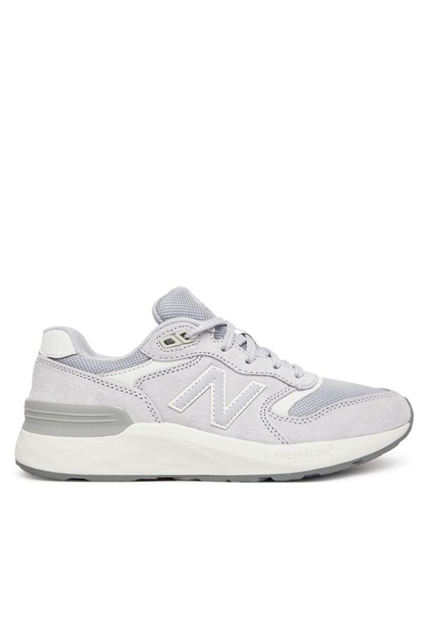 New Balance Sneakersy WW880BA7 Szary. Kolor: szary. Materiał: skóra, zamsz