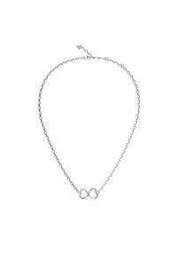 Guess Naszyjnik JUBN04 616JW Srebrny. Materiał: metalowe, srebrne. Kolor: srebrny