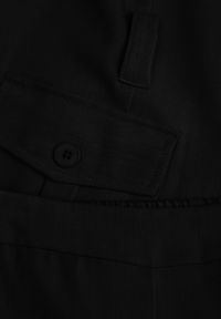 Renee - Czarny Garniturowy Komplet z Bawełną Spodnie Wide Leg i Kamizelka Utility Aloane. Kolor: czarny. Materiał: bawełna #4