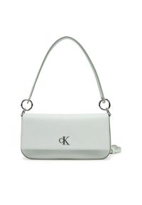 Calvin Klein Jeans Torebka Minimal Monogram Shoulder Pouch LV04K3161G Szary. Kolor: szary. Materiał: skórzane