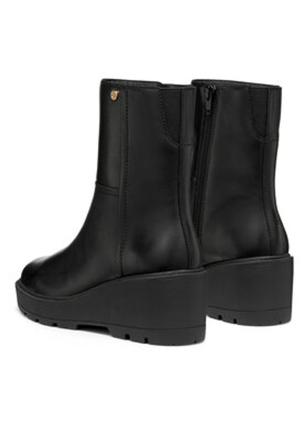 Geox Botki D Miereille D563VA 00043 C9999 Czarny. Kolor: czarny. Materiał: skóra