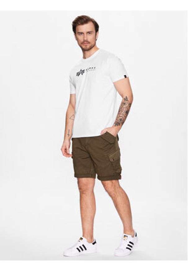 Alpha Industries Komplet t-shirtów Alpha Label 118534 Biały Regular Fit. Kolor: biały. Materiał: bawełna