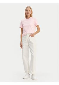 Calvin Klein T-Shirt LV044C905G Różowy Regular Fit. Kolor: różowy. Materiał: bawełna #5