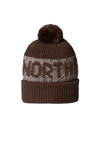 Czapka The North Face Retro Cabin 0A88QW87I1 - brązowa. Kolor: brązowy. Materiał: poliester, dzianina. Sezon: zima. Styl: retro #1