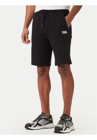 Karl Lagerfeld - KARL LAGERFELD Szorty sportowe 705783 562917 Czarny Regular Fit. Kolor: czarny. Materiał: bawełna. Styl: sportowy #1