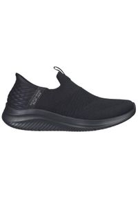 skechers - Buty do chodzenia damskie Skechers Slip-ins: Ultra Flex 3.0. Kolor: czarny. Materiał: tkanina. Szerokość cholewki: normalna. Sport: turystyka piesza