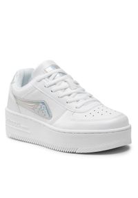 Sneakersy Kappa 243001GC White/Multi 1017. Kolor: biały. Materiał: skóra