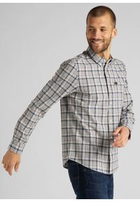 Lee - MĘSKA KOSZULA LEE LEE BUTTON DOWN GREY MELE L880RN37 112123425. Typ kołnierza: button down