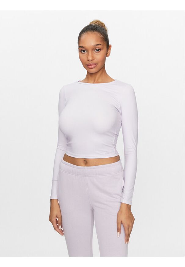 4f - 4F Koszulka techniczna 4FAW23TLONF166 Fioletowy Slim Fit. Kolor: fioletowy. Materiał: syntetyk