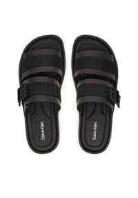 Calvin Klein Klapki Ergon Buckle Sandal Wb Lth Aop HM0HM02096 Czarny. Kolor: czarny. Materiał: skóra #6