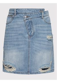 only - ONLY Spódnica jeansowa Romeo 15256498 Niebieski Regular Fit. Kolor: niebieski. Materiał: jeans, bawełna