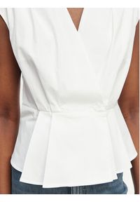 Marella Bluzka Bazar 2613161162 Biały Regular Fit. Kolor: biały. Materiał: bawełna #4