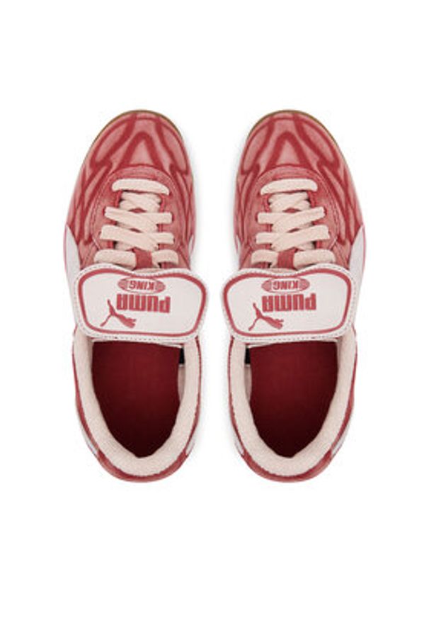 Puma Sneakersy King Indoor The NeverWorn V 402250 01 Bordowy. Kolor: czerwony. Materiał: zamsz, skóra