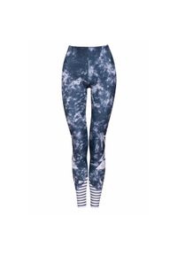 Legginsy sportowe damskie DEEP TRIP Carbon. Kolor: czarny. Sport: joga i pilates