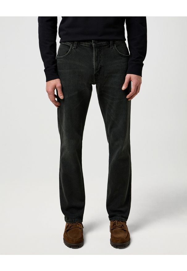 Wrangler - MESKIE SPODNIE JEANSOWE WRANGLER GREENSBORO ASH 112371376