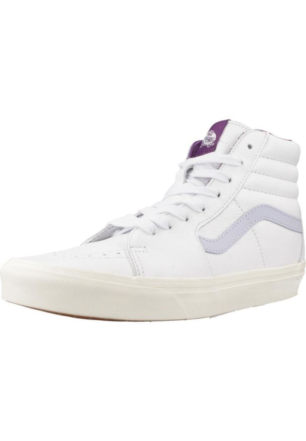Vans - Buty VANS SK8-HI PREMIUM LEATHER Biały. Kolor: biały. Materiał: skóra. Model: Vans SK8