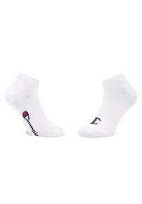 Champion Zestaw 3 par wysokich skarpet dziecięcych Sneaker U34577 WW001 Biały. Kolor: biały. Materiał: materiał, bawełna