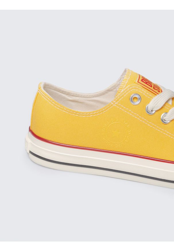 Big-Star - Trampki męskie niskie żółte RR174616 201. Okazja: na co dzień. Kolor: żółty. Materiał: guma, jeans, materiał. Styl: klasyczny, sportowy, casual