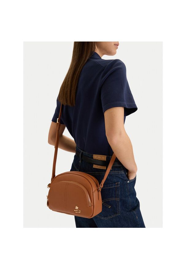 Torebka Beverly Hills Polo Club. Kolor: brązowy