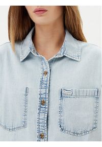 Guess Koszula W5GH0F D5M83 Niebieski Regular Fit. Kolor: niebieski. Materiał: bawełna #3