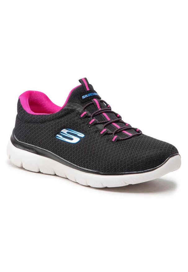 skechers - Buty na co dzień damskie SKECHERS SUMMITS wsuwane. Okazja: na co dzień. Zapięcie: bez zapięcia. Kolor: czarny