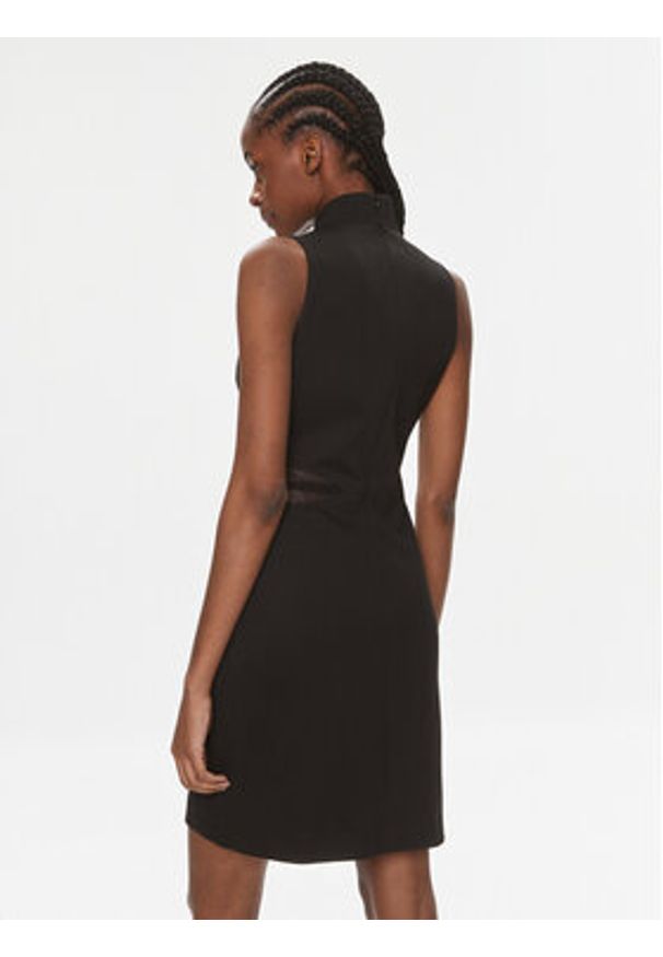 Hugo Sukienka codzienna Kirine 50508266 Czarny Slim Fit. Okazja: na co dzień. Kolor: czarny. Materiał: syntetyk. Typ sukienki: proste. Styl: casual