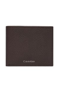 Calvin Klein Portfel LV04D1138G Brązowy. Kolor: brązowy. Materiał: skóra