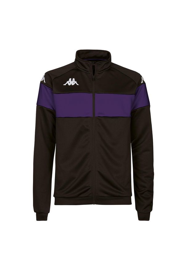 Dziecięca bluza dresowa Kappa Dacone. Kolor: fioletowy, wielokolorowy, czarny. Materiał: dresówka. Sport: fitness, piłka nożna