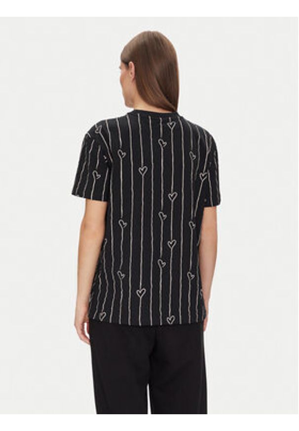 Karl Kani T-Shirt Signature Heart Pinstripe Os 61300126 Czarny Regular Fit. Kolor: czarny. Materiał: bawełna