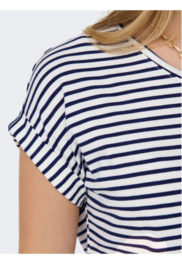 only - ONLY T-Shirt Moster 15206243 Biały Regular Fit. Kolor: biały. Materiał: wiskoza