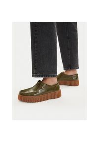 Półbuty Clarks. Kolor: zielony #1